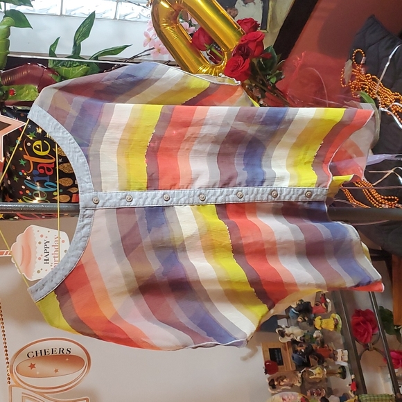 Sheer Stripped Top - Picture 4 of 5